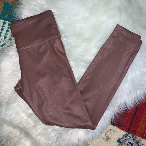 Metallic High Waisted/Rise Leggings - Picture 5 of 5
